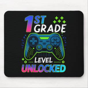 Terug naar school 1e leerjaar jongens gamer eerste muismat