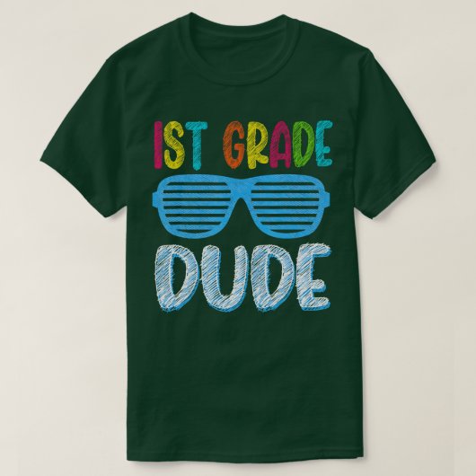 Terug naar school 1st Grade dude T-shirt (Design voorkant)