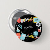 TERUG NAAR SCHOOL 2018 RONDE BUTTON 5,7 CM (Voorkant /achterkant)