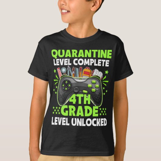 Terug naar school 2021 Quarantine 4e graad Unl T-shirt (Voorkant)