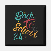 Terug naar School 2024 Classic T-short Design Magneet (Voorkant)