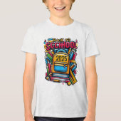 Terug naar school 2025 - Motivatie en grappige stu Tri-Blend Shirt (Voorkant)