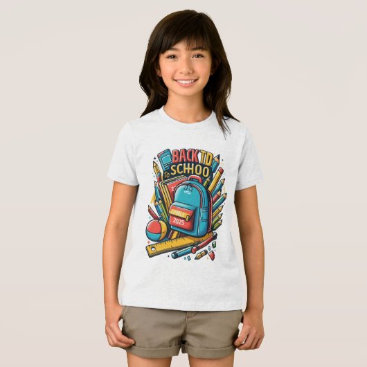 Terug naar school 2025 - Motivatie en grappige stu Tri-Blend Shirt (Voorkant volledig)