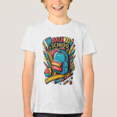 Terug naar school 2025 - Motivatie en grappige stu Tri-Blend Shirt (Voorkant)