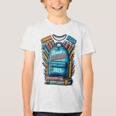 Terug naar school 2025 - Motivatie en grappige stu Tri-Blend Shirt (Voorkant)