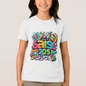 Terug naar school 2025 T-shirt - grappige eerste d (Voorkant)