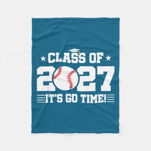Terug naar school 2027 honkbal 2027 fleece deken (Voorkant)