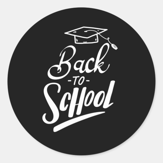 Terug naar school 20 ronde sticker (Voorkant)