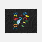 Terug naar school 2 fleece deken (Voorkant (Horizontaal))