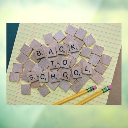 Terug naar School 2 Window Cling Raamsticker (Vel 3)
