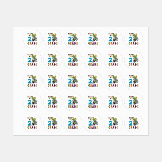Terug naar school, 2e graad labels (Vel)