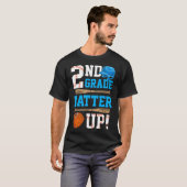 Terug naar school 2e klas Batter eerst Baseball T-shirt (Voorkant volledig)