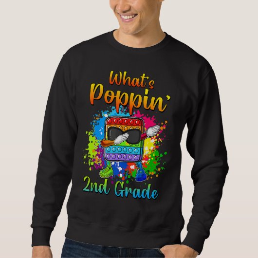 Terug naar school 2e klas dabberen bril poppin naa trui (Voorkant)
