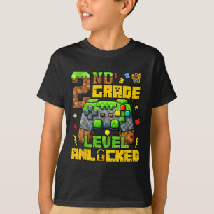 Terug naar school 2e klas gamer eerste dag tweede  t-shirt