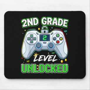 Terug naar school 2e klas jongens gamer eerste dag muismat