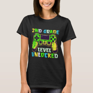 Terug naar school 2e klas jongens gamer eerste dag t-shirt