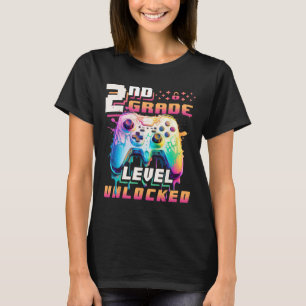 Terug naar school 2e klas jongens gamer eerste sch t-shirt