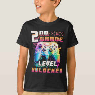 Terug naar school 2e klas jongens gamer eerste sch t-shirt