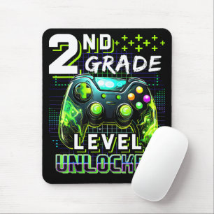 Terug naar school 2e klas jongens Gamer Level ontg Muismat