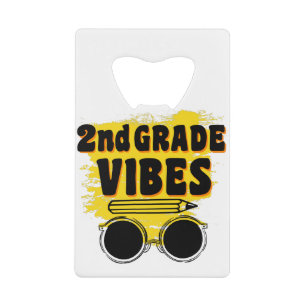 Terug naar school 2e klas vibes shirt eerste dag k creditkaart flessenopener