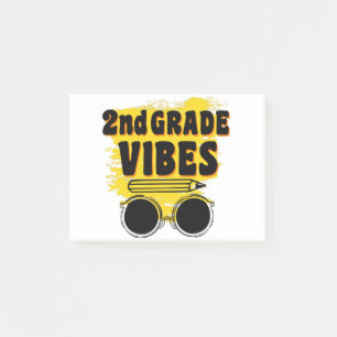Terug naar school 2e klas vibes shirt eerste dag k post-it® notes