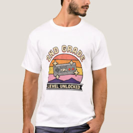 Terug naar school 2e leerjaar niveau ontgrendeld j t-shirt