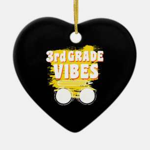 Terug naar school 2e leerjaar Vibes Shirt Eerste d Keramisch Ornament