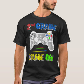 Terug naar school 2e tweede klas gamer videogame t-shirt