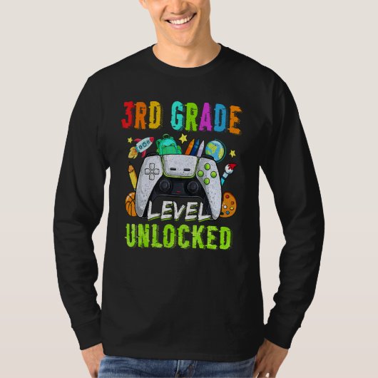 Terug naar school 3de graad Open Video Game T-shirt (Voorkant)