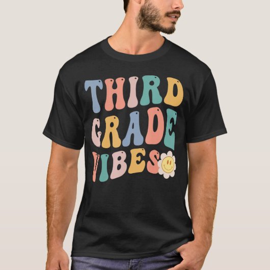 Terug naar school 3de klas studenten t-shirt (Voorkant)