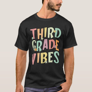 Terug naar school 3de klas vibes Retro leraar T-shirt