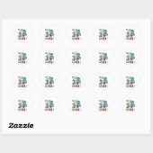 Terug naar school, 3e graad hart sticker (Vel)