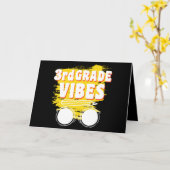Terug naar school 3e graad Vibes Shirt Eerste dag Kaart (Gele Bloem)
