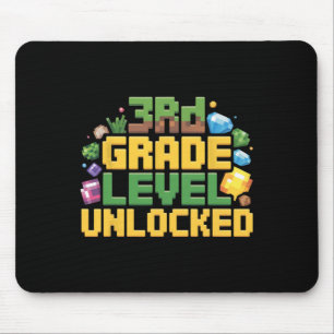 Terug naar school 3e klas jongens gamer eerste dag muismat