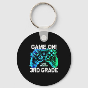 Terug naar school 3e klas jongens gamer eerste sch sleutelhanger
