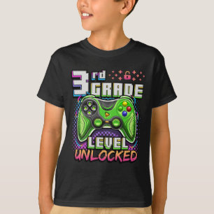 Terug naar school 3e klas jongens gamer eerste sch t-shirt