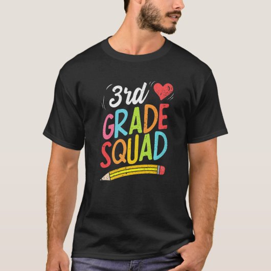 Terug naar school 3e klas t-shirt (Voorkant)