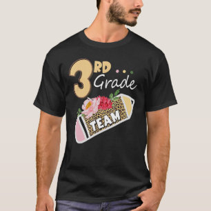 Terug naar school 3e klas Team Pencil Leopard T-shirt