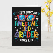 Terug naar school 3e leerjaar Geweldige derdeklass Kaart (Gele Bloem)