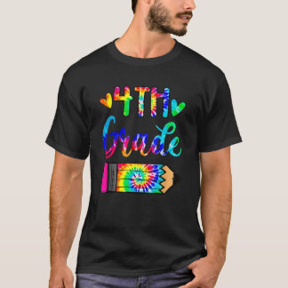 Terug naar school 4e klas leraar Tie Dye T-shirt