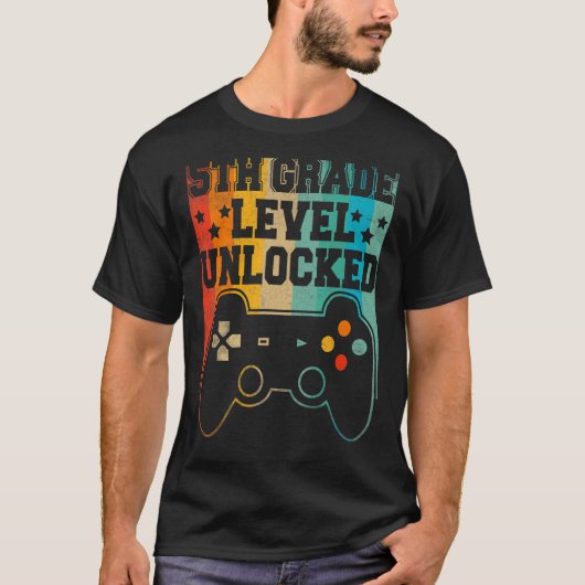 Terug naar school 5e graad Open Video Game T-shirt (Voorkant)