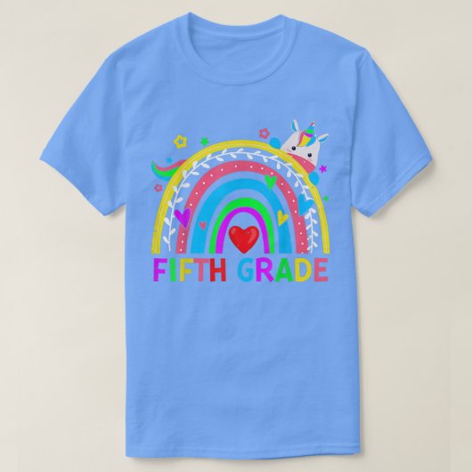 Terug naar school 5e graad Rainbow Unico T-shirt (Design voorkant)