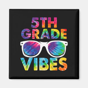 Terug naar school 5e graad Vibes Tie Dye 5e graad Magneet