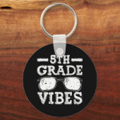 Terug naar school 5e klas Vibes eerste dag leraar Sleutelhanger (Voorkant)