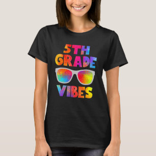 Terug naar school 5e klas Vibes eerste dag leraar T-shirt