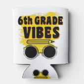 Terug naar school 6e graad Vibes Shirt Eerste dag  Blikjeskoeler (Achterkant)