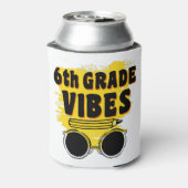 Terug naar school 6e graad Vibes Shirt Eerste dag  Blikjeskoeler (Blikje Achterkant)