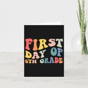Terug naar school 6e klas 6e klas Groovy Teacher Kaart