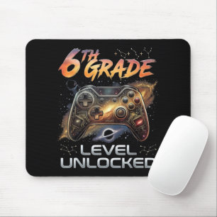 Terug naar school 6e klas gamer eerste schooldag muismat