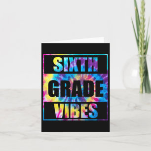 Terug naar school 6e klas Vibes 1e schooldag Kaart